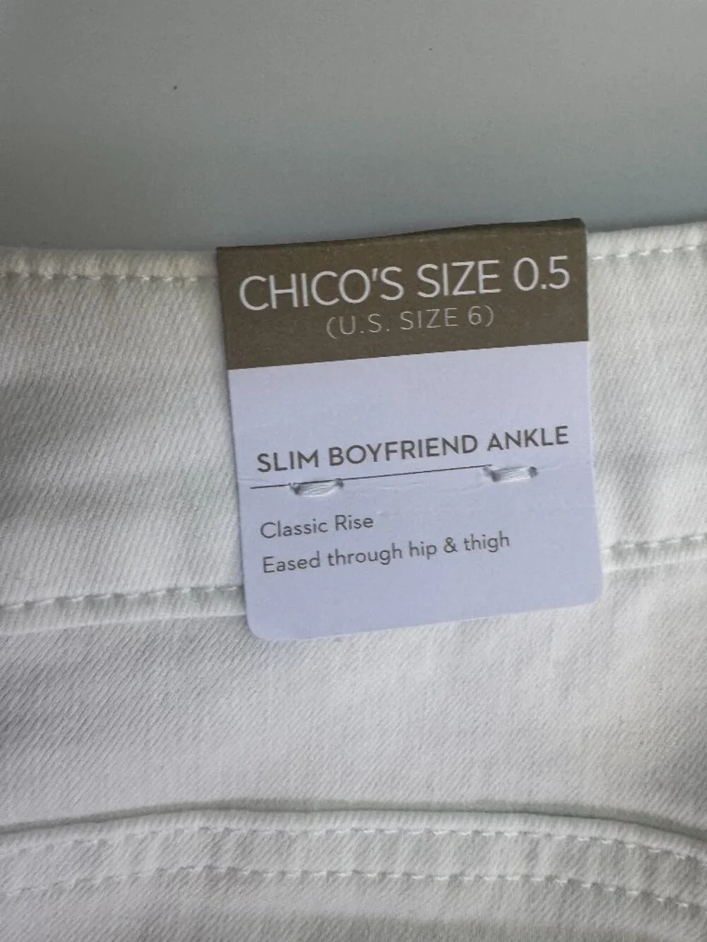 White Long Denim Shorts:  NWT